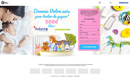 Bébé produits chez Aubert et Vertbaulet