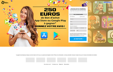 250 euros pour App store ou playstore